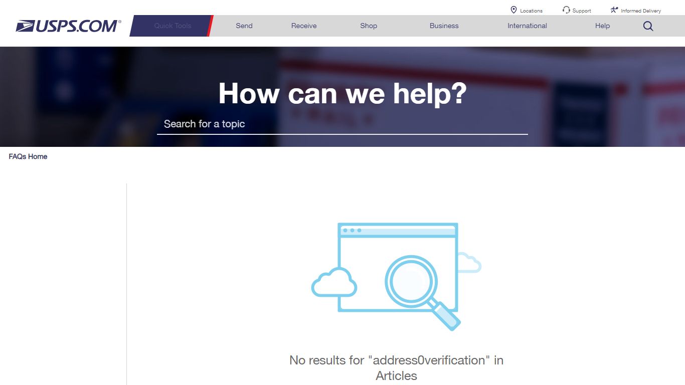 Search Results | address verification - USPS